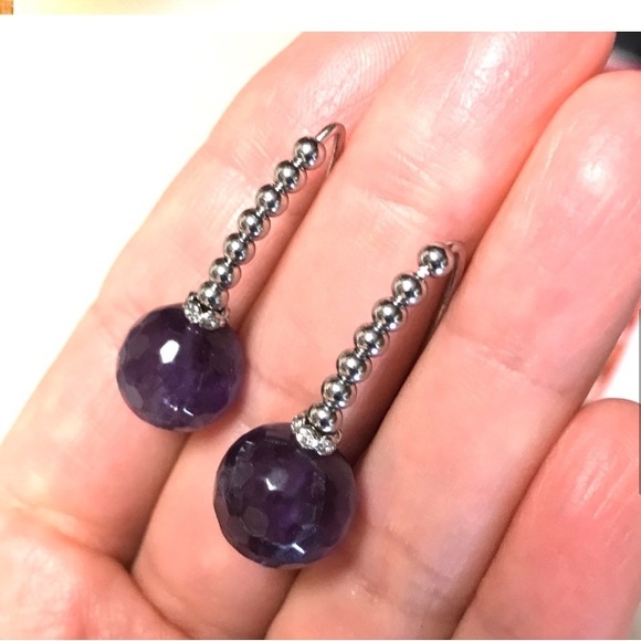 NWT AtriaMinerals natural gemstone earrings - Picture 3 of 3